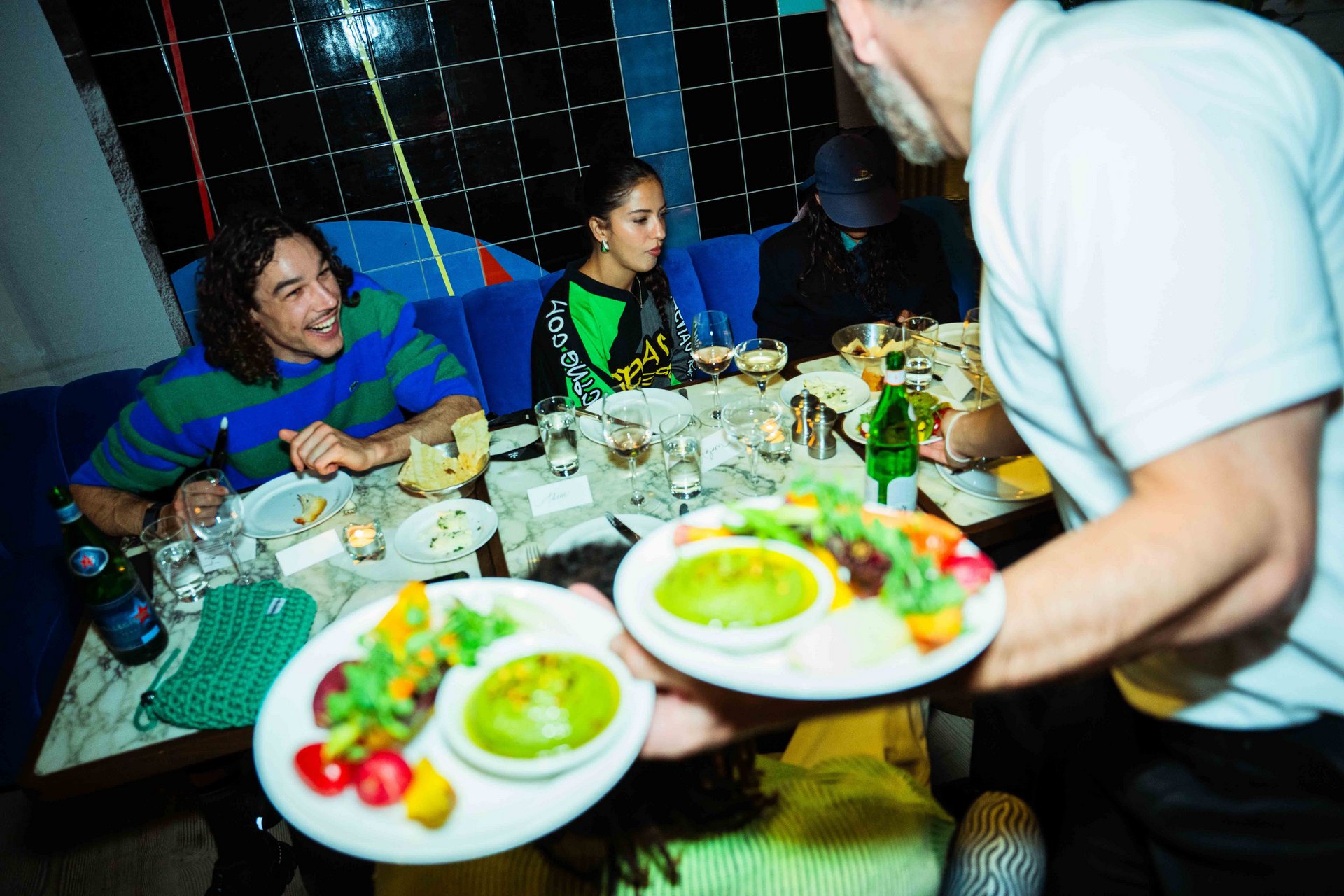 film crew looking at the monitor